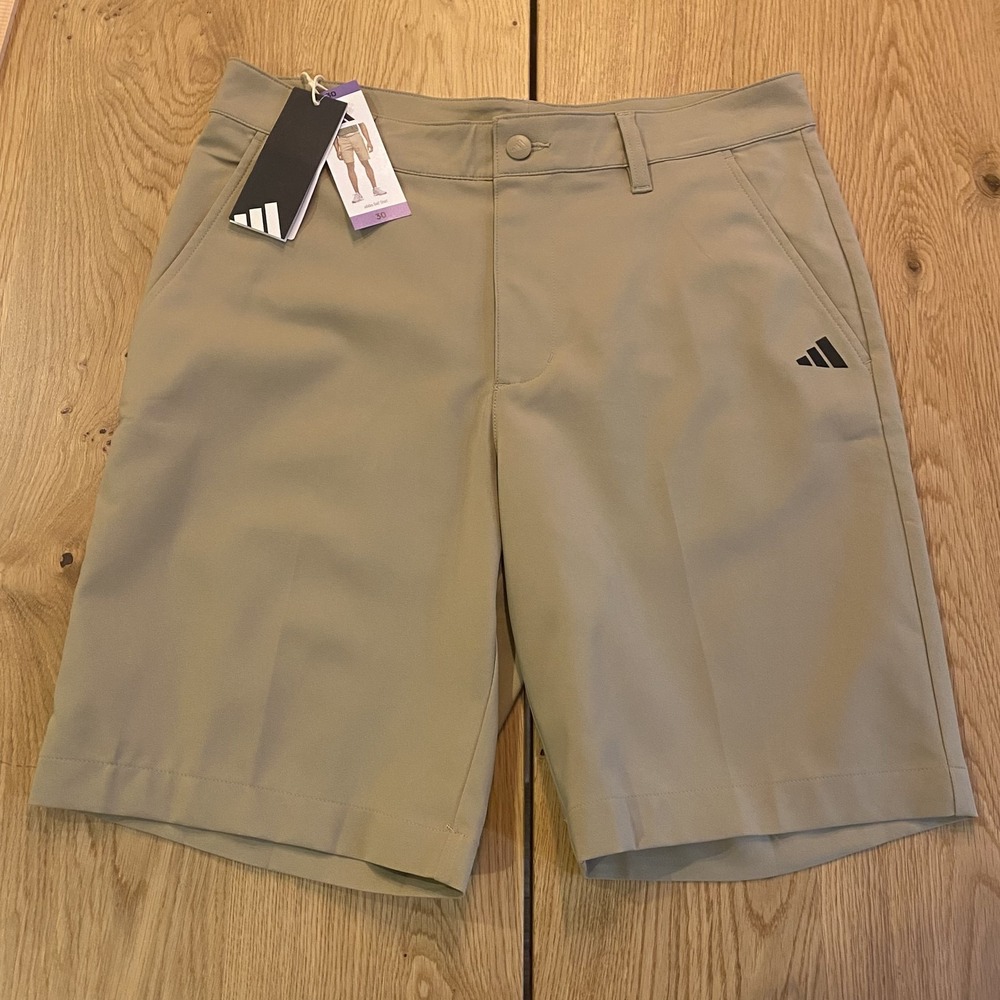 Adidas‎ Golf Shorts Performance Men's Chino Beige Inseam 9" New NWT Size 30
